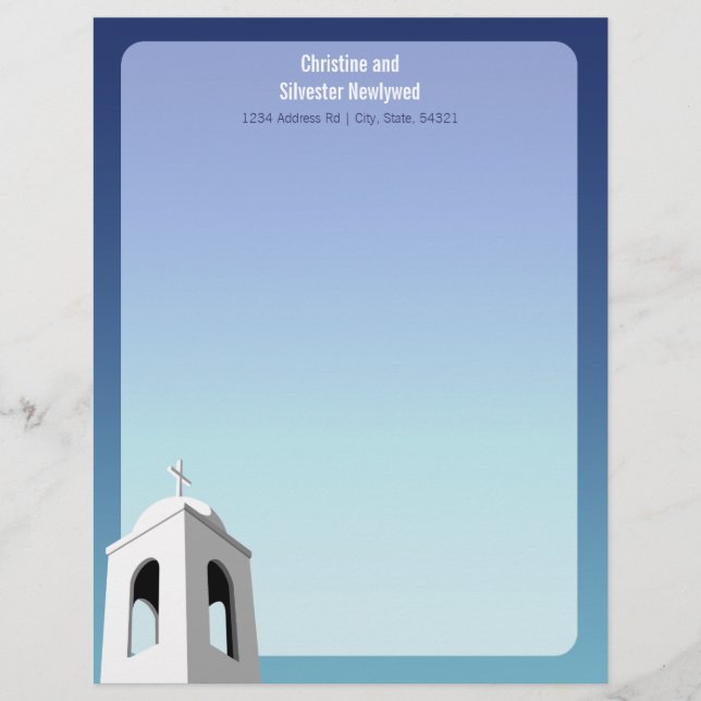 Mediterranean Summer, Letterhead Design (Front)