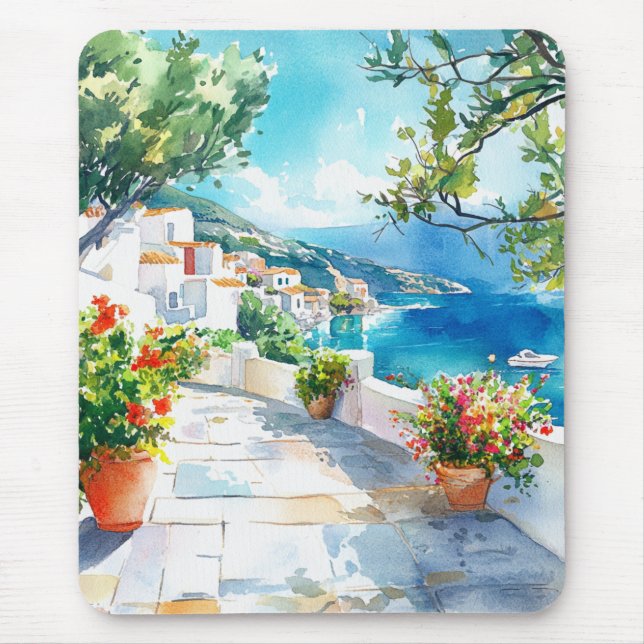 Mediterranean Summer Mouse Pad (Front)