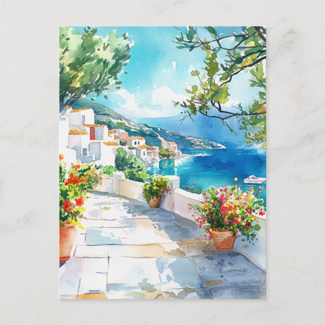 Mediterranean Summer Postcard (Front)
