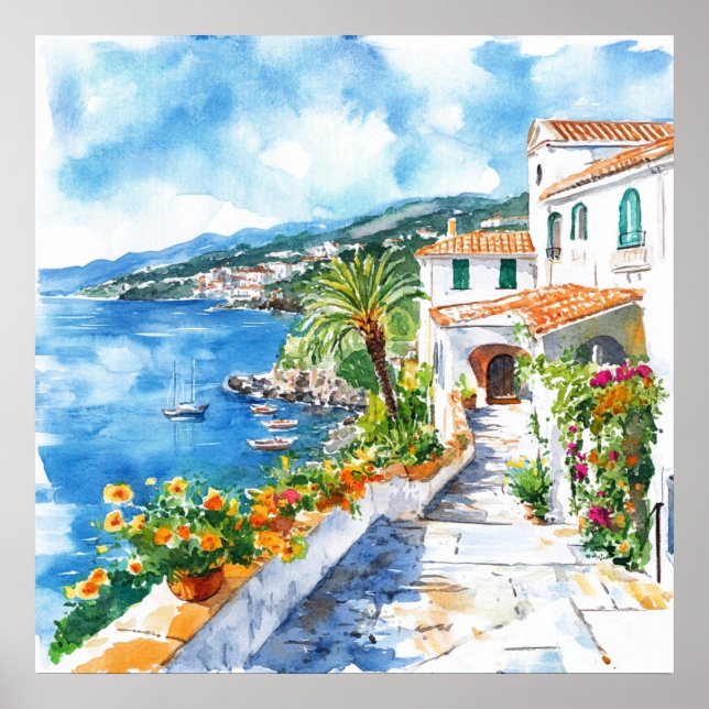 Mediterranean Summer Poster (Front)