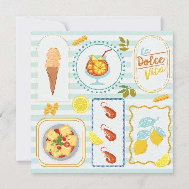 Mediterranean Summer Vibes Card (Front)