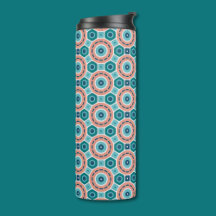 Mediterranean Summer Vibes Geometric Pattern