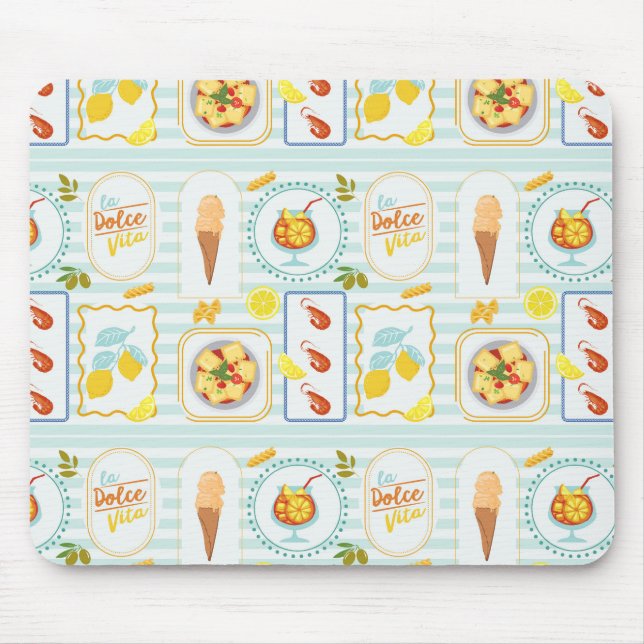Mediterranean Summer Vibes Mouse Pad (Front)