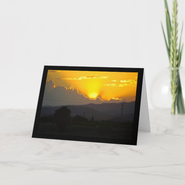 Mediterranean Sunset Card (Front)