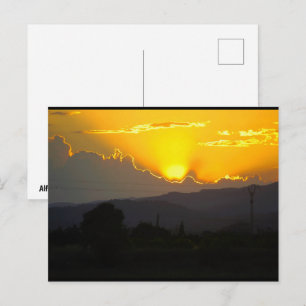 Mediterranean Sunset Postcard
