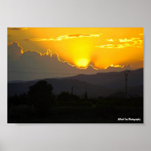 Mediterranean Sunset Poster