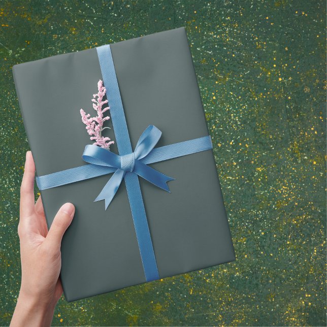 Mediterranean Teal Solid Colour Wrapping Paper (Creator Uploaded)