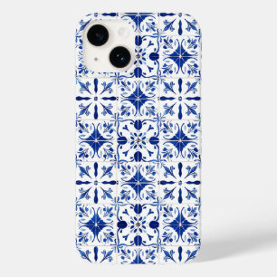 Mediterranean Tile Blue & White Case-Mate iPhone 14 Case