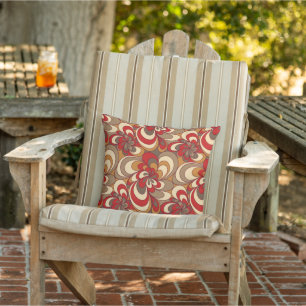 Mediterranean tile bohemian aesthetic cushion