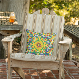 Mediterranean  tile bohemian aesthetic  cushion