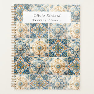 Mediterranean Tile flower Italian Positano Lemon Planner