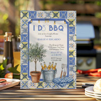 Mediterranean Tile I Do BBQ Couples Bridal Shower