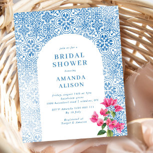  Mediterranean tile pattern Bridal Shower
