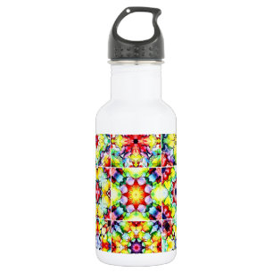Mediterranean Tiles, Alcohol Ink Tiles, Majolica 532 Ml Water Bottle