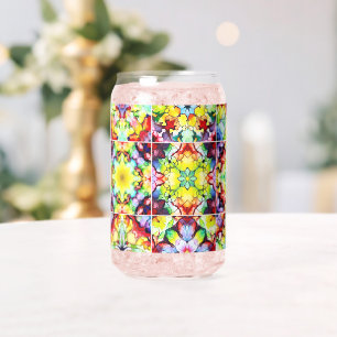 Mediterranean Tiles, Alcohol Ink Tiles, Majolica Can Glass