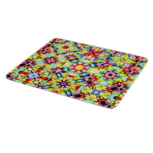 Mediterranean Tiles, Alcohol Ink Tiles, Majolica Cutting Board