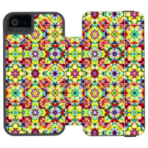 Mediterranean Tiles, Alcohol Ink Tiles, Majolica Incipio Watson™ iPhone 5 Wallet Case