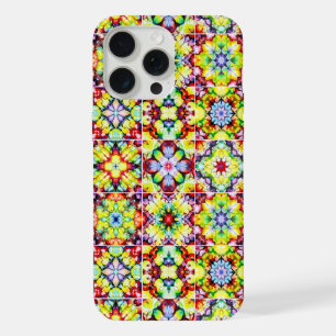 Mediterranean Tiles, Alcohol Ink Tiles, Majolica iPhone 15 Pro Max Case