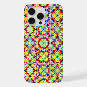 Mediterranean Tiles, Alcohol Ink Tiles, Majolica iPhone 15 Pro Max Case