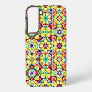 Mediterranean Tiles, Alcohol Ink Tiles, Majolica Samsung Galaxy Case