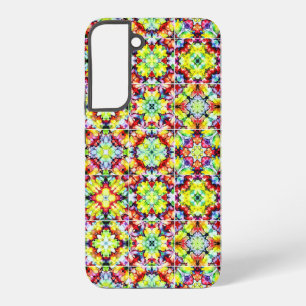 Mediterranean Tiles, Alcohol Ink Tiles, Majolica Samsung Galaxy Case