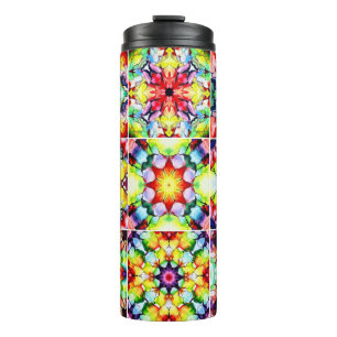 Mediterranean Tiles, Alcohol Ink Tiles, Majolica Thermal Tumbler