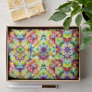 Mediterranean Tiles, Alcohol Ink Tiles, Majolica Tissue Paper