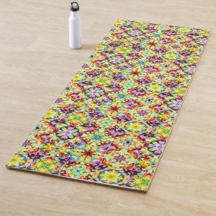 Mediterranean Tiles, Alcohol Ink Tiles, Majolica Yoga Mat
