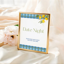 Mediterranean Tiles Date Night Bridal Shower
