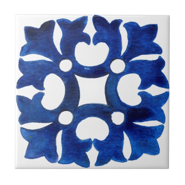 Mediterranean tiles,majolica, Sicilian style    Ceramic Tile (Front)