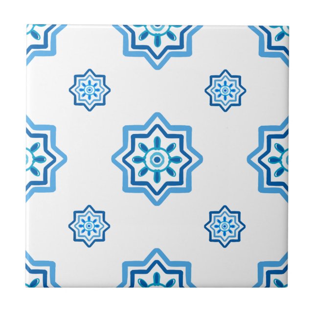 Mediterranean tiles,majolica, Sicilian style    Ceramic Tile (Front)