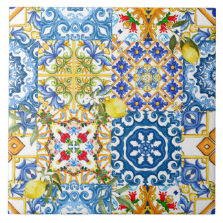 Mediterranean tiles, majolica,Sicilian style      Ceramic Tile