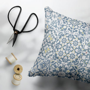 Mediterranean Tiles, Moroccan, Majolica, Azulejo Decorative Cushion