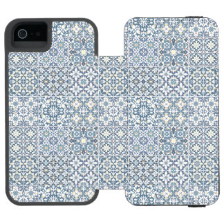 Mediterranean Tiles, Moroccan, Majolica, Azulejo Incipio Watson™ iPhone 5 Wallet Case