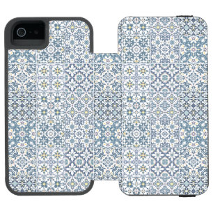 Mediterranean Tiles, Moroccan, Majolica, Azulejo Incipio Watson™ iPhone 5 Wallet Case