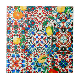 Mediterranean tiles,mosaic,lemon,summer art ceramic tile
