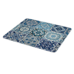 Mediterranean Tiles, Portugese, Azulejo, Majolica Cutting Board