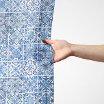 Mediterranean Tiles, Portugese, Azulejo, Majolica Scarf<br><div class="desc">Elegant,  stylish and sophisticated pattern with Mediterranean tiles in blue and white colour. Modern and trendy gift,  perfect for the Azulejo lover in your life.</div>