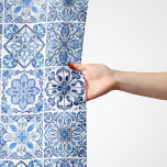 Mediterranean Tiles, Portugese, Azulejo, Majolica Scarf<br><div class="desc">Elegant,  stylish and sophisticated pattern with Mediterranean tiles in blue and white colour. Modern and trendy gift,  perfect for the Azulejo lover in your life.</div>