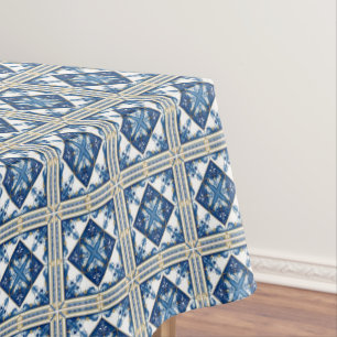 Mediterranean Tiles, Portugese, Azulejo, Majolica Tablecloth