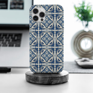 Mediterranean Tiles, Portuguese, Azulejo, Majolica iPhone 15 Pro Max Case