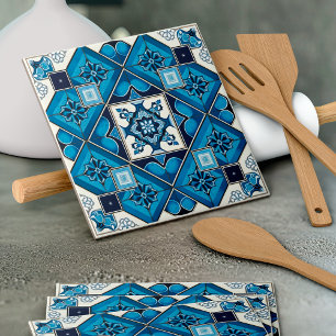 Mediterranean Tiles, Portuguese, Azulejo, Majolica Ceramic Tile