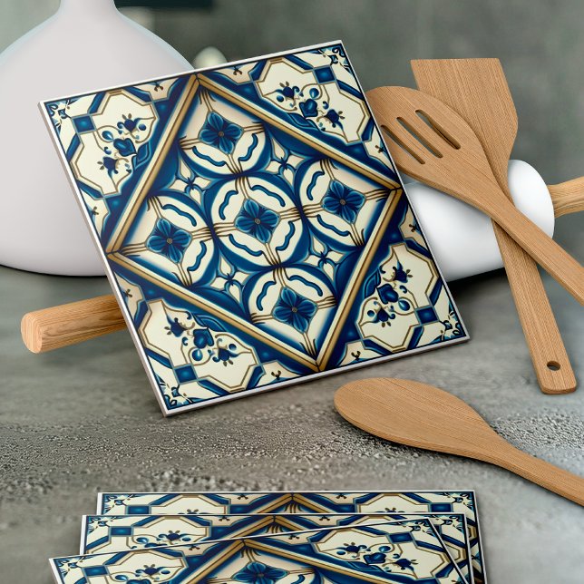 Mediterranean Tiles, Portuguese, Azulejo, Majolica Ceramic Tile (Creator Uploaded)