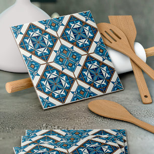 Mediterranean Tiles, Portuguese, Azulejo, Majolica Ceramic Tile