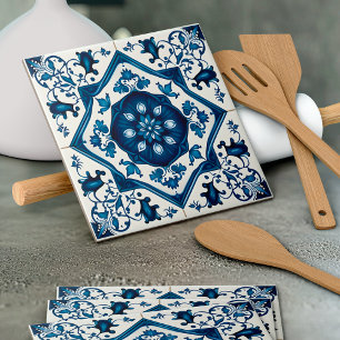Mediterranean Tiles, Portuguese, Azulejo, Majolica Ceramic Tile
