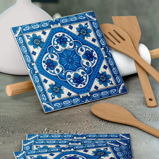 Mediterranean Tiles, Portuguese, Azulejo, Majolica Ceramic Tile (Creator Uploaded)