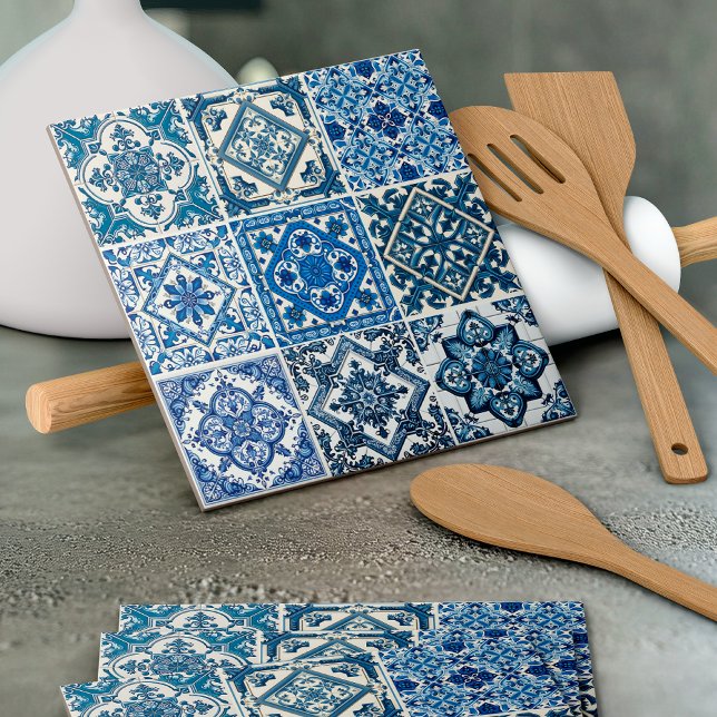 Mediterranean Tiles, Portuguese, Azulejo, Majolica Ceramic Tile (Creator Uploaded)