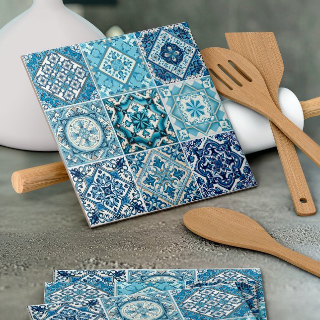 Mediterranean Tiles, Portuguese, Azulejo, Majolica Ceramic Tile (Creator Uploaded)