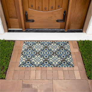 Mediterranean Tiles, Portuguese, Azulejo, Majolica Doormat