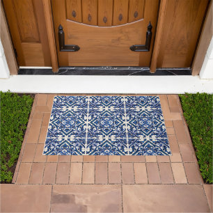 Mediterranean Tiles, Portuguese, Azulejo, Majolica Doormat